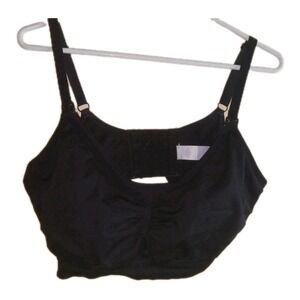 Joyspun‎ Wireless Wirefree Bra Women's size XXXL Seamless Light Padding Black